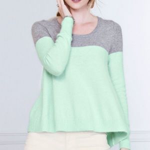 Victoria Secret color block angora swing sweater